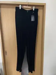 【新品未使用】23aw SAINT LAURENT ベルベットシルクパンツ