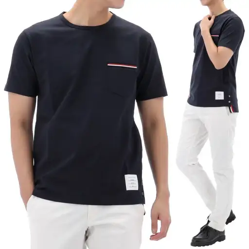 Lucky Chance Striped Pocket T-Shirt