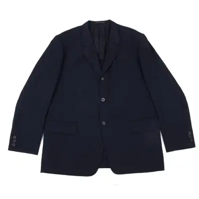 Yohji Yamamoto COSTUME D' HOMME Wool Striped Jacket Navy M