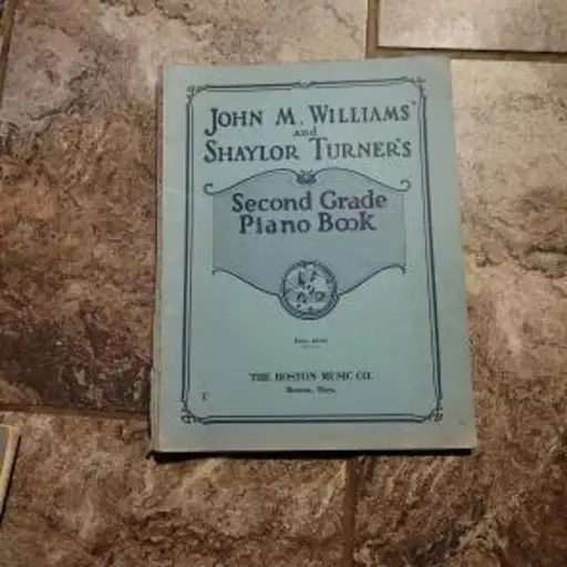 John M Williams Shaylor Turner Second Grade Piano Book Vintage 1934 Boston Music