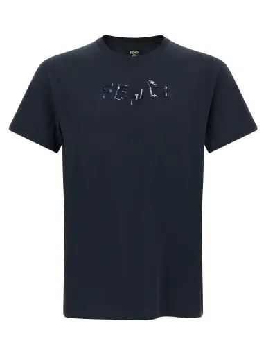 Blue Cotton T-Shirt
