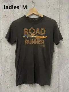 【レディースM相当】291295＝HOMME ロードランナー バックロゴ T
