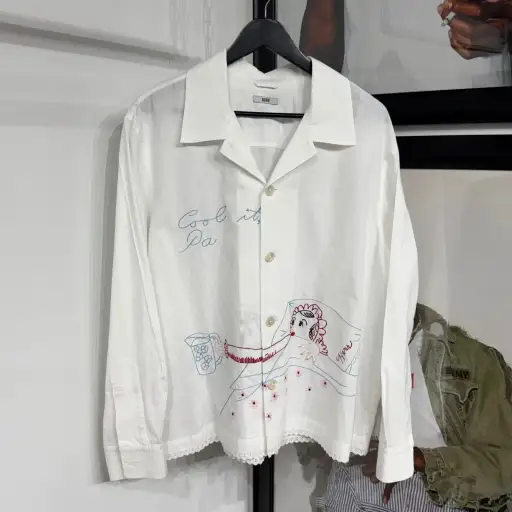Bode "His-and-Hers" Embroidered cotton shirt - XL
