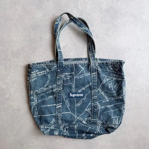 Supreme Denim Shopping Guide Bag