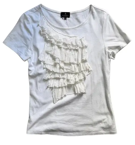 【LANVIN】Frill Pearl T