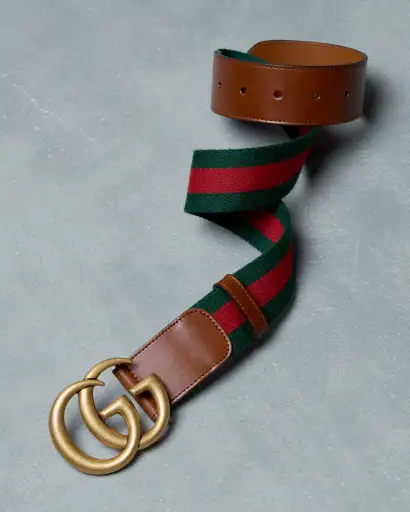 GG Brass Web Accent Belt
