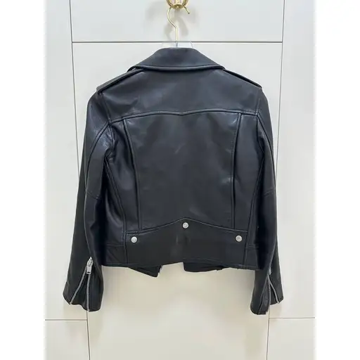 Iconic Saint Laurent L01 Classic Leather Motorcycle Jacket Sz.36