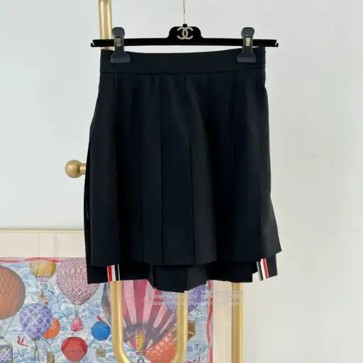 Thom Browne Black Pleated Skirt Size 36 3