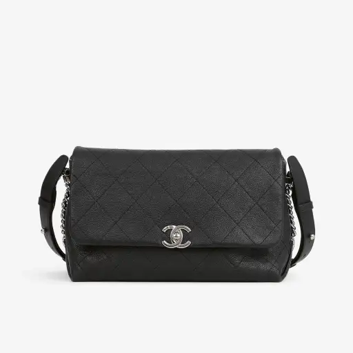 Chanel "Braided with Style" Flap Bag - Black Grained Calfskin | Silver Hardware