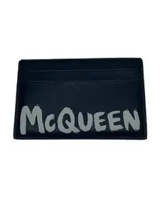 Alexander McQueen◆カードケース/レザー/BLK/メンズ//