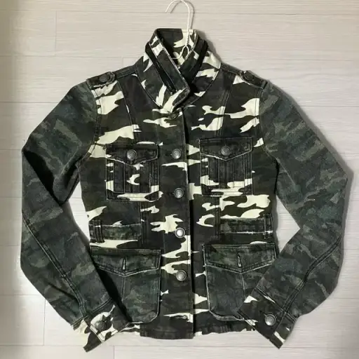 vtg military denim jacket