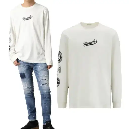 Moncler Printed Logo Oversized Long Sleeveless