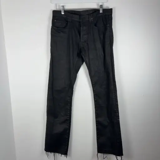 Dior AW11 KVA Resin Coated Straight Jeans