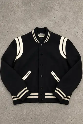 Saint Laurent Paris Varsity Jacket