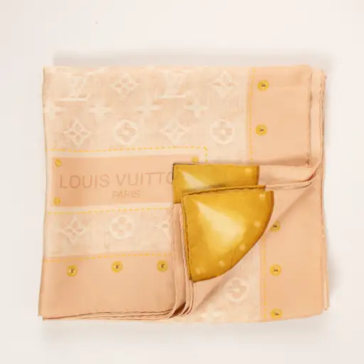 Louis Vuitton Monogram Trunk Square Scarf