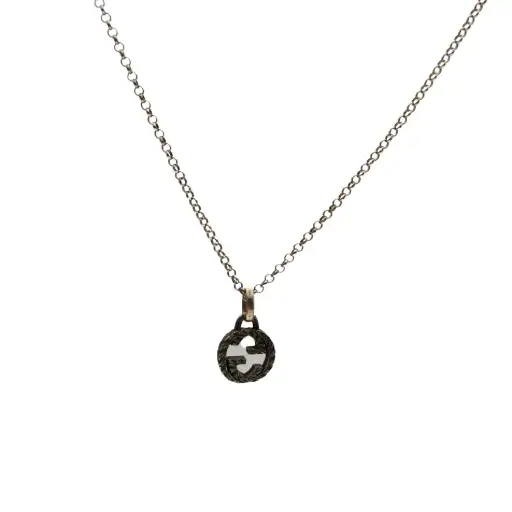 GUCCI AG925 Silver Necklace Sterling Silver