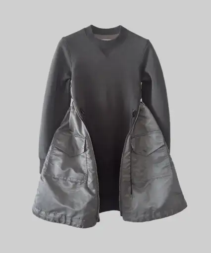 Sacai MA-1 Sweatshirt Dress