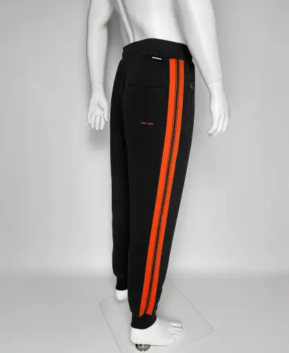 NEW. SIDE STRIPE PANTS - RUNWAY - EMBROIDERED LOGO - RARE -