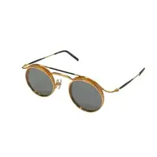 MATSUDA Brushed Rose Gold Sunglasses 2903H Gold Black Size 43-23-140 With Case