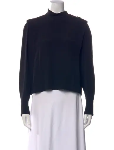 Mock Neck Long Sleeve Top