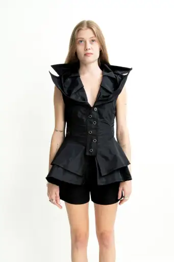 Eiko Kondo Black Vamp Vest