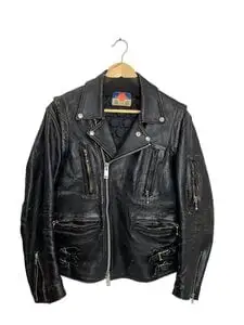 Blackmeans◆25AW/レザージャケット・ブルゾン/2/羊革/BLK/945-80TJ432-1//