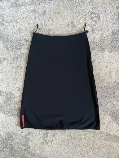Prada 1999 nylon zip skirt