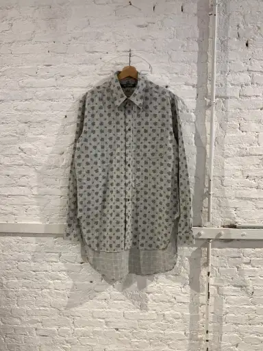 Raf Simons A/W 2004/05 Waves collection oversized cotton paisley print shirt
