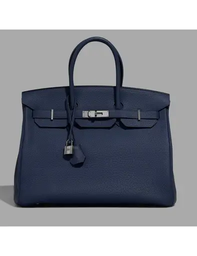 Birkin 30 Hermès Togo Navy Blue