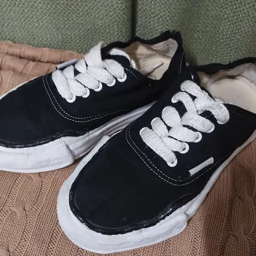 [정품/37] Maison Mihara Yasuhiro 'Blakey' Canvas Low Black/Whi