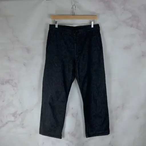 Black Straight Denim