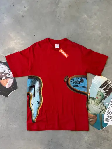 (S) Supreme The Persistence of Memory Tee Red "SS19"