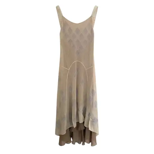 Chloé Fall Winter 2000 Runway Beaded Midi Dress Look 7
