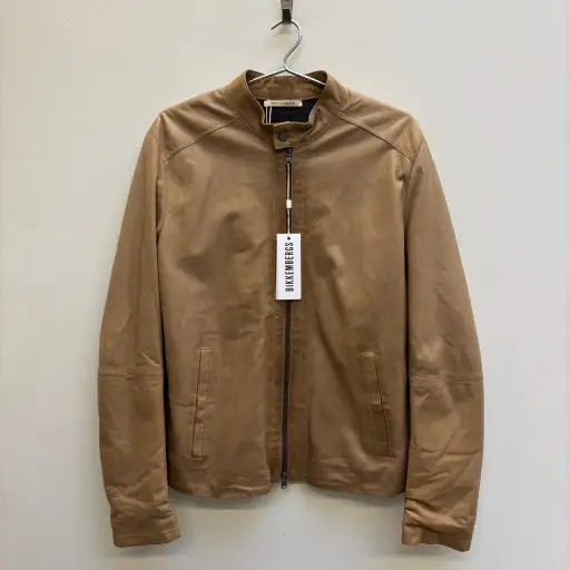 2010s Dirk Bikkembergs Tan Leather Jacket