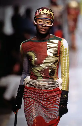Jean Paul Gaultier SS 1996 Cyberbaba rare runway snake mesh top
