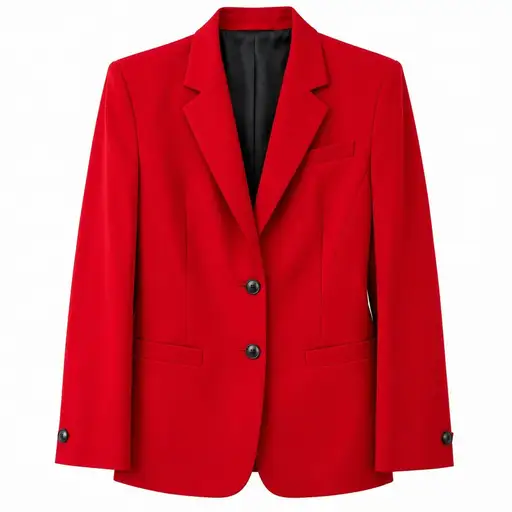 Vintage Mugler Mens Wool Blazer Jacket EU 52 US 42 Red France Made Luxury
