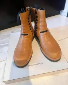 美品 KRISVANASSCHE ブーツ キャメル スニーカー クリスヴァン