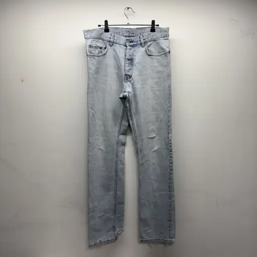 Helmut Lang Archive Distressed Fringe Jeans Italy