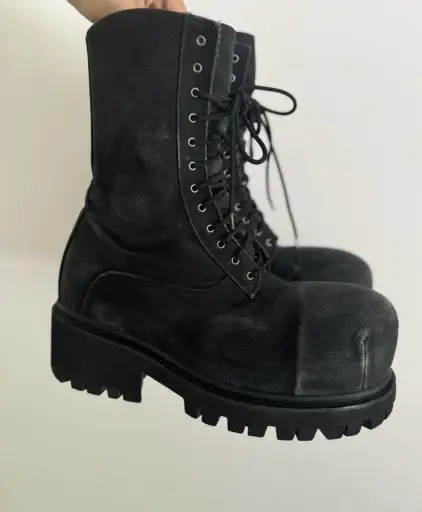 Balenciaga Canvas Stomper Boots