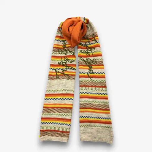 Vintage Michiko Koshino Scarf Muffler Wool Cashmere Scarves