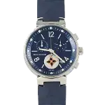 Blue Stainless Steel Louis Vuitton Watch