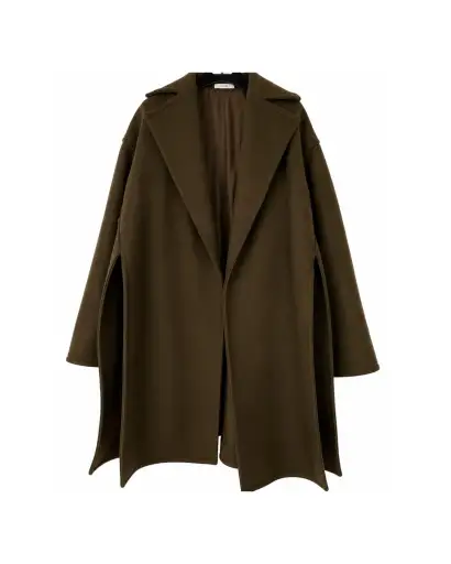 The Split Coat in Dark Olive