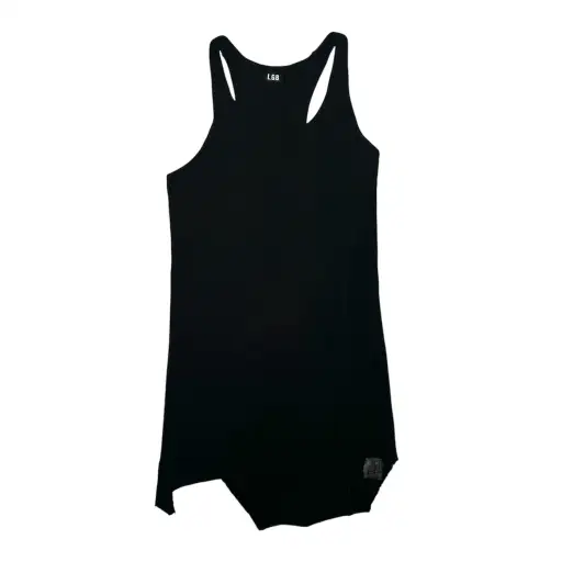 L.G.B. Ribbed Panel Tank Top Black