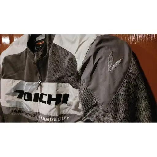 RS Taichi RSJ257 Mesh Motorcycle Jacket Mens JP XL Gray White