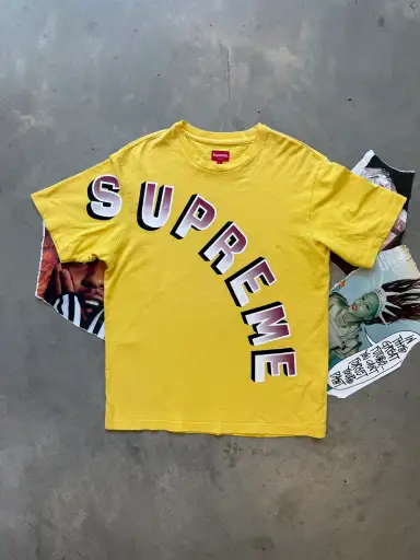 (L) Supreme Gradient Arc Top Dark Yellow "SS18"