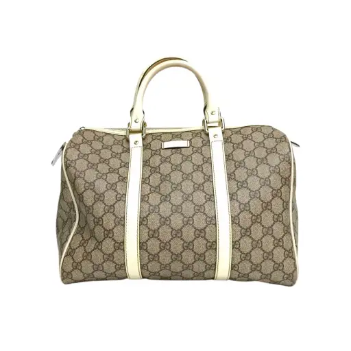 GUCCI Monogram PVC Light Gold Hardware Tote Bag Monogram PVC