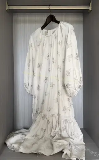 Uma Wang 21SS embroidered robe dress YYYY17/2610