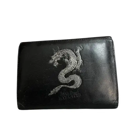 Jean Paul GAULTIER Dragon Embossed Leather Wallet