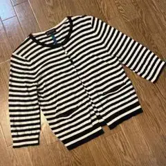 LANVIN COLLECTION ボーダーカーディガン