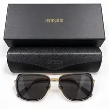 MATSUDA M3023 Iron Man TI-P SUNGLASSES Size 57-16-145 Made In Japan w/Box